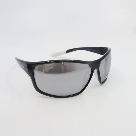 TIMBERLAND TB7198 01C 69mm Black-White/Silver Mirrored New Wrap Sunglasses. - Picture 1 of 9